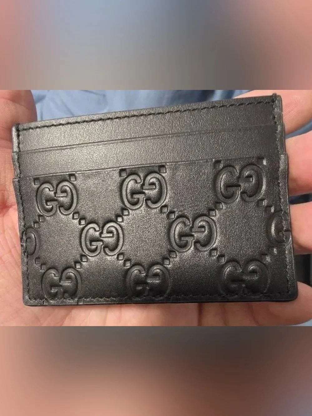 Brand new Gucci card holder wallet black comes with dust bag and box brand new